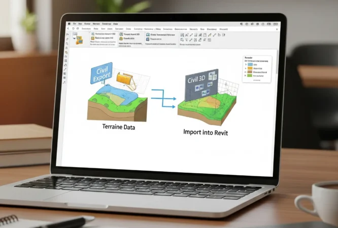 Quy Trình Kết Nối Civil 3D và Revit Xuất và Nhập Địa Hình Hiệu Quả
